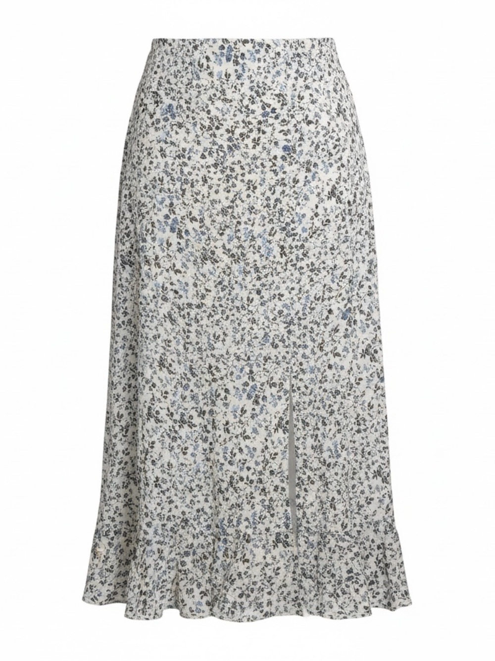 Abercrombie & Fitch White and Blue Floral Maxi Skirt - Picture 3 of 8
